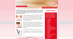 Desktop Screenshot of dermatologyclinicwales.co.uk